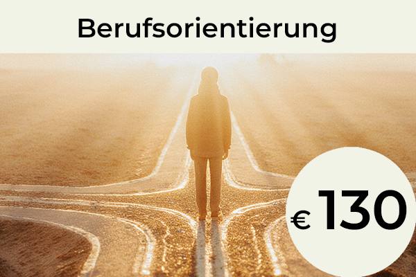 Berufsorientierung: Wenn du ein Kind hast und dich schon früh gefragt hast, welcher berufliche Weg zu ihm passen könnte, wie du seine Entwicklung unterstützen kannst – oder wenn du einen Teenager hast, der sich schwer tut, einen Beruf zu wählen –, kann diese Analyse helfen. Auch wenn du mit deinem aktuellen beruflichen Weg unzufrieden bist, bietet sie wertvolle Orientierung.  Anhand deines Geburtsdatums bestimmen wir – mithilfe von Numerologie und Astrologie – die Bereiche und Richtungen, in denen sich die Seele ausdrücken und die Qualitäten entwickeln kann, die sie benötigt. Wir identifizieren außerdem mögliche Schwächen, um ein vollständiges und ganzheitliches Bild zu erhalten.  / 130 €